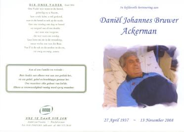 ACKERMAN-Daniel-Johannes-Bruwer-1937-2008-GGSA.NoordWesVersameling-M