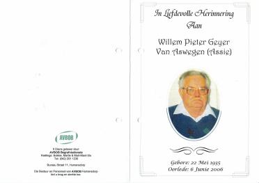 ASWEGEN-VAN-Surnames-Vanne