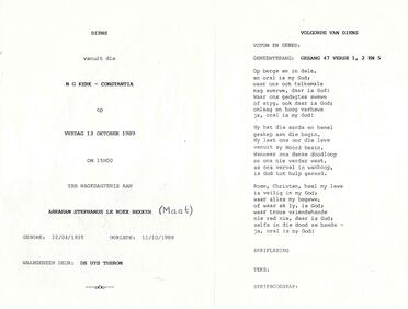 BEKKER-Abraham-Stephanus-LeRoex-Nn-Maat-1935-1989-M