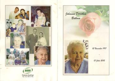 BOTHMA-Johanna-Dorothea-1917-2012-F