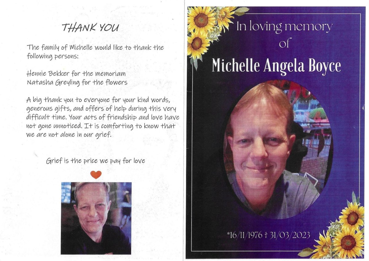 BOYCE-Michelle-Angela-Nn-Michelle-1976-2023-F-01