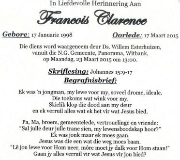 CLARENCE-Surnames-Vanne
