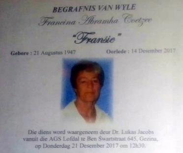 COETZEE-Francina-Abramha-Nn-Fransie-1947-2017-F_99