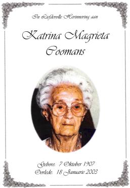 COOMANS-Surnames-Vanne