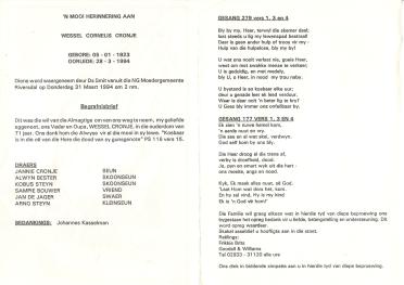 CRONJE-Wessel-Cornelis-1923-1994-M