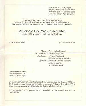 DOELMAN.ALDERLIESTEN-Surnames-Vanne