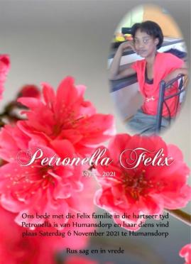 FELIX-Petronella-1975-2021-F