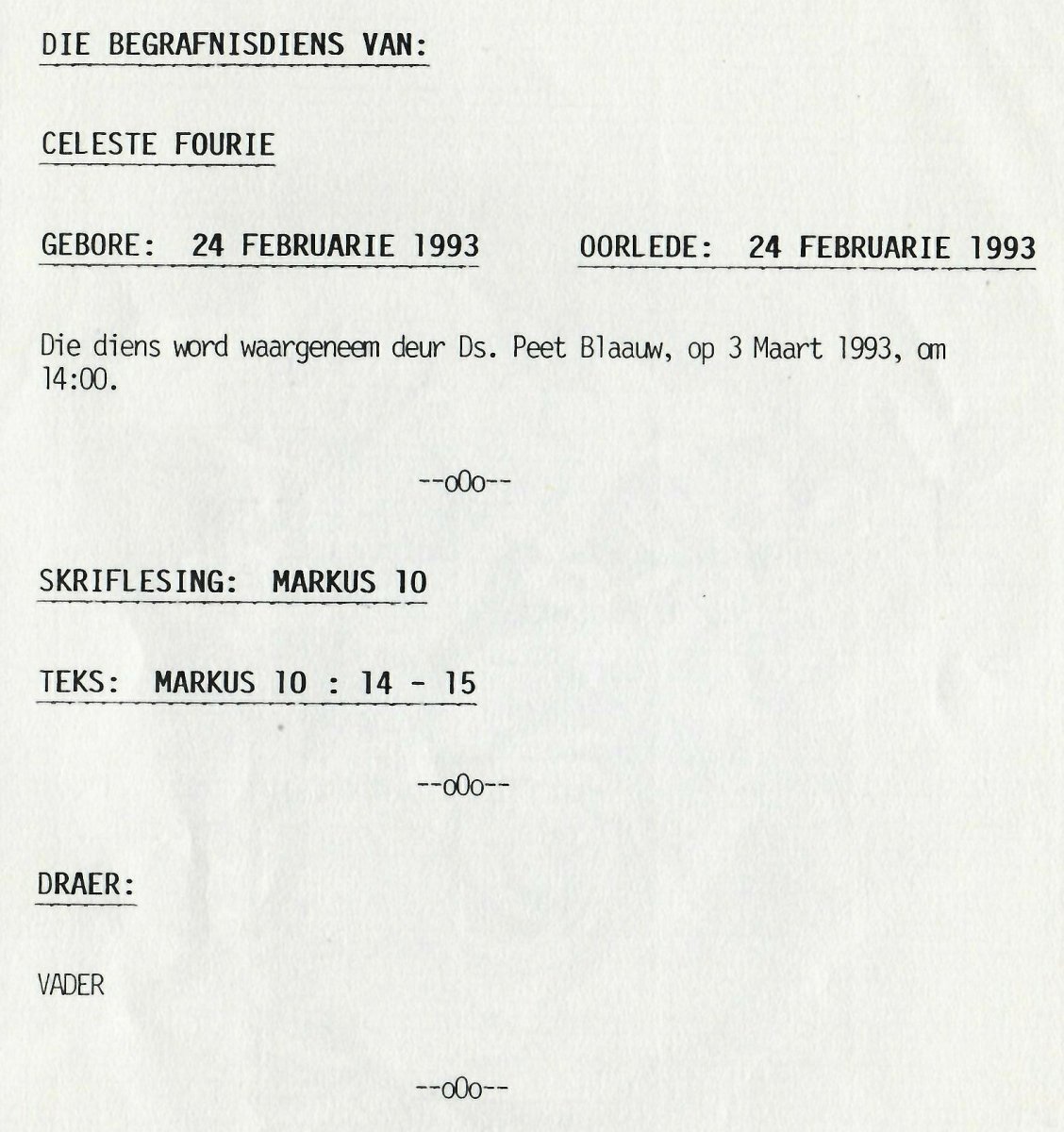 FOURIE-Celeste-1993-1993-F_2