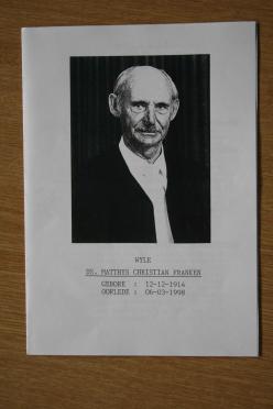 FRANKEN-Matthys-Christian-1914-1998-Ds-M