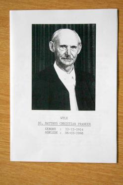 FRANKEN-Matthys-Christian-1914-1998-Ds-M_99