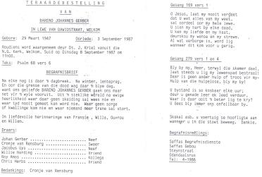 GERBER-Barend-Johannes-1947-1987-M