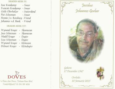 GERBER-Jacobus-Johannes-1947-2015-M