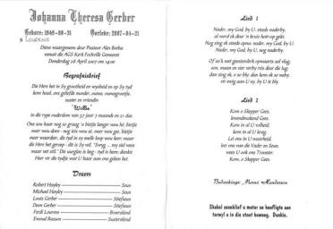 GERBER-Johanna-Theresa-nee-Lourens-X-Hayley-1949-2007-F