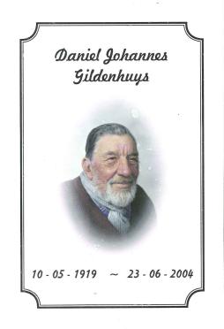 GILDENHUYS-Daniel-Johannes-1919-2004-M