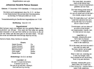 GOOSEN-Johannes-Hendrik-Petrus-Nn-Pieter-1970-2004-M