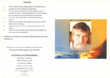 GRANGE-LE-Surnames-Vanne