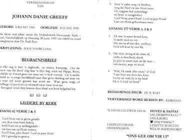 GREEFF-Johann-Danie-1956-1999-M