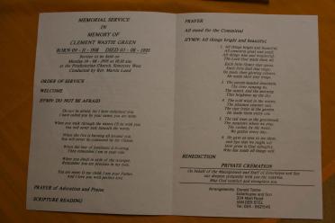 GREEN-Clement-Wastie-1918-1995-M