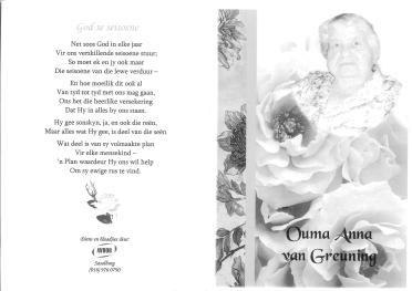 GREUNEN-VAN-Anna-Gesina-Susanna-Nn-Anna-1927-2011-F