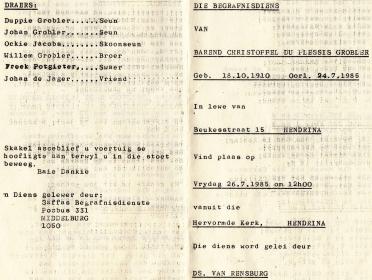 GROBLER-Barend-Christoffel-DuPlessis-1910-1985-M