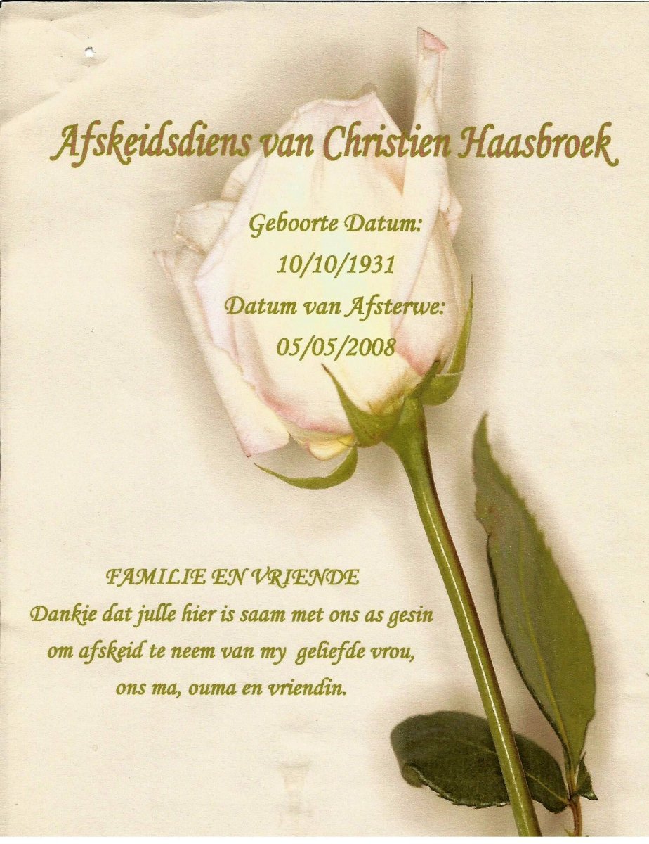 HAASBROEK-Christien-1931-2008-F-1