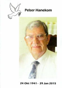 HANEKOM-Pelser-1941-2015-M
