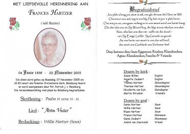 HARTZER-Surnames-Vanne