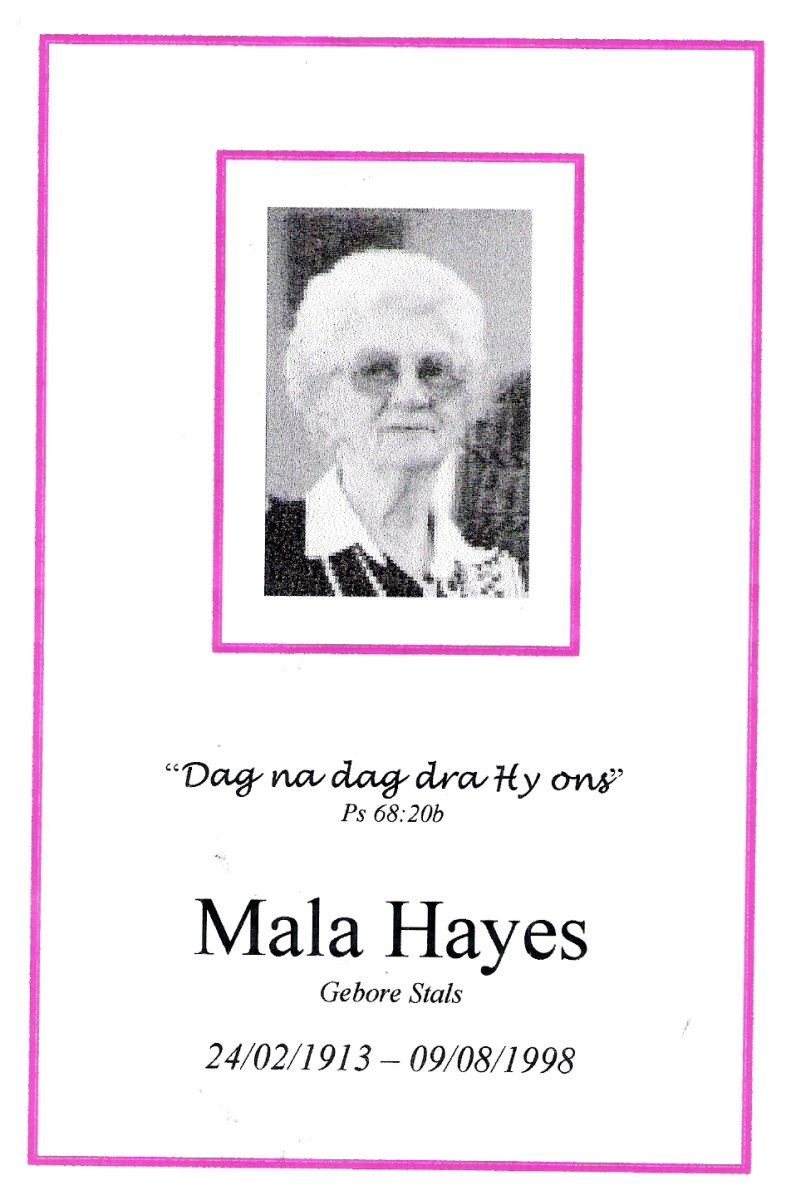 HAYES-Maria-Magdalena-nee-Stals-1913-1998-F_1