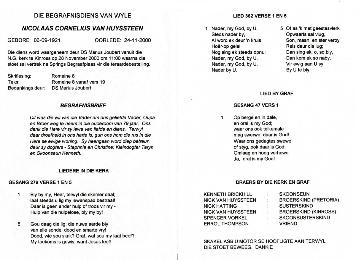 HUYSSTEEN-VAN-Nicolaas-Cornelius-1921-2000-M_1