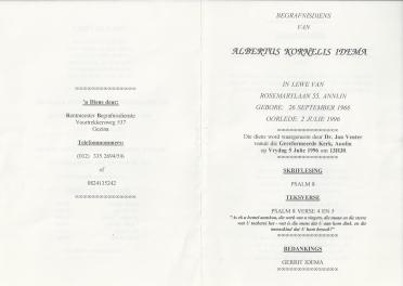 IDEMA-Albertus-Kornelis-Nn-Albertus-1966-1996-M