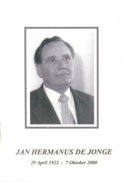 JONGE-DE-Surnames-Vanne