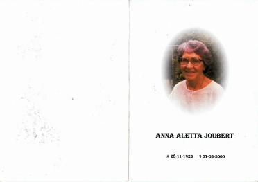 JOUBERT-Anna-Aletta-1923-2000-F