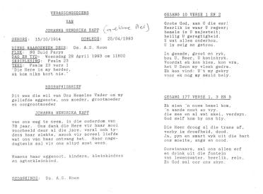 KAPP-Johanna-Hendrika-nee-Nel-1914-1993-F