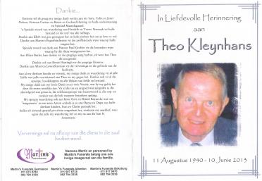 KLEYNHANS-Surnames-Vanne