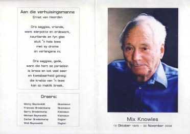 KNOWLES-Surnames-Vanne