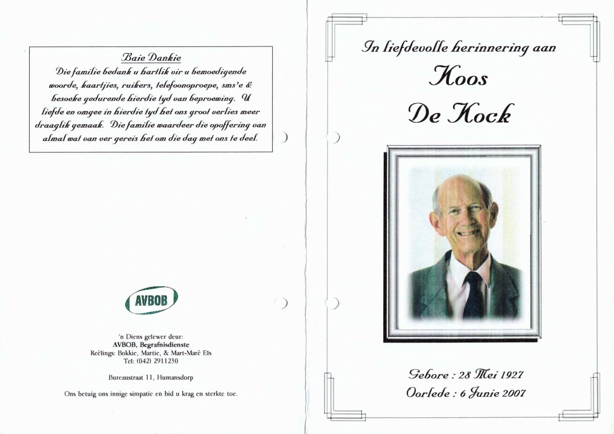 KOCK-DE-Jacobus-Petrus-Nn-Koos-1927-2007-M_1