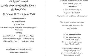 KRAUSE-Jacoba-Francine-Caroline-Nn-Daizy-nee-Hefer-1920-2008-F_2