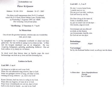 KRIJNAUW-Surnames-Vanne