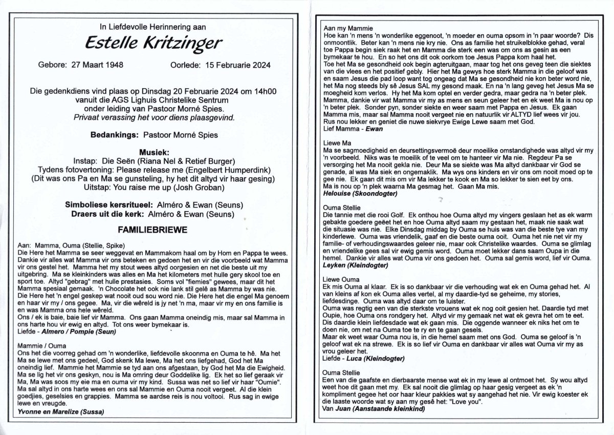 KRITZINGER-Estelle-Nn-Stellie.Spike-1948-2024-F_2