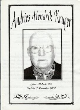KRUGER-Andries-Hendrik-1913-2002-M