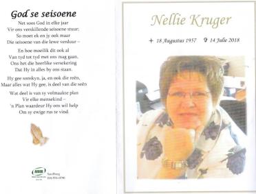 KRUGER-Cornelia-Francina-Nn-Nellie-1957-2018-F