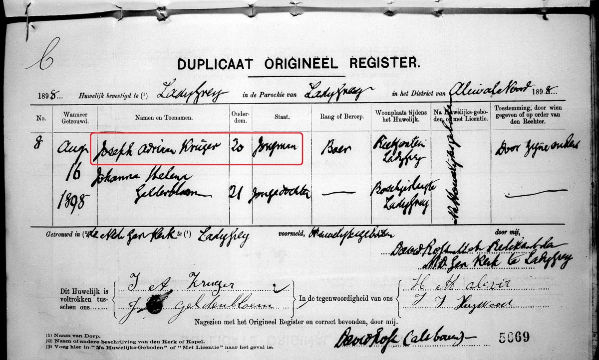 KRUGER-Joseph-Adriaan-1877-1959-M-02