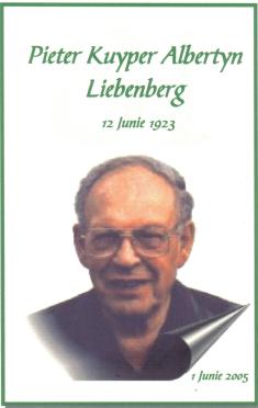 LIEBENBERG-Pieter-Kuyper-Albertyn-1923-2005-M