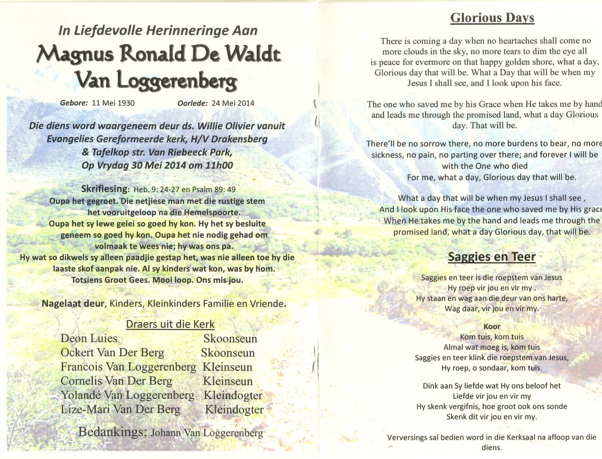 LOGGERENBERG-VAN-Magnus-Ronald-DeWaldt-Nn-Ronnie-1930-2014-M_2