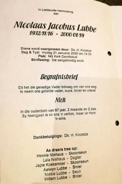 LUBBE-Nicolaas-Jacobus-Nn-Nick-1932-2000-M