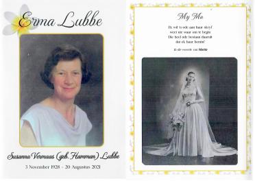 LUBBE-Susanna-Vermaas-Nn-Erma-nee-Hamman-1928-2021-F-01.1