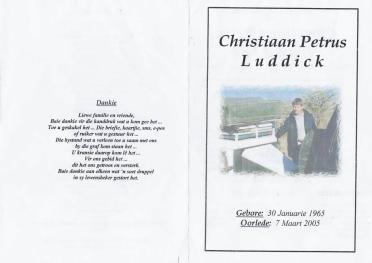 LUDDICK-Christiaan-Petrus-1965-2005-M