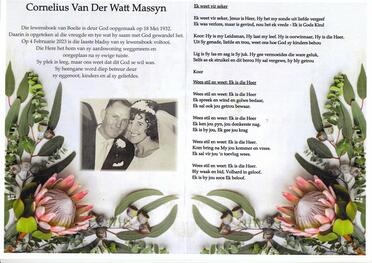 MASSYN-Cornelius-VanDerWatt-Nn-Boelie-1932-2023-M_2