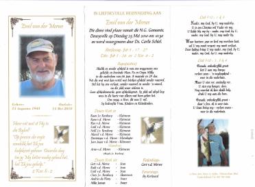 MERWE-VAN-DER-Emil-1943-2010-M