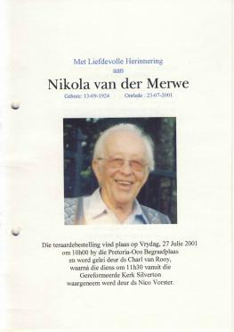 MERWE-VAN-DER-Nikola-1924-2001-F